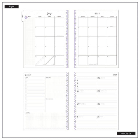 Image of Internal layout of the Life Is Sweet Big 12 month planner by Happy Planner