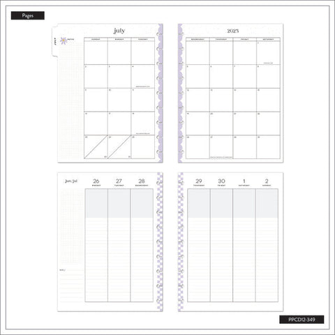Image of Internal layout of the Life is Sweet Classic 12 month Planner by Happy Planner