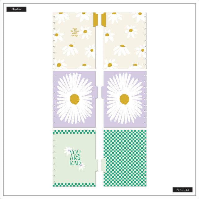 Internal view of the Divider Tabs on the Life is Sweet Classic Notebook by Happy Planner