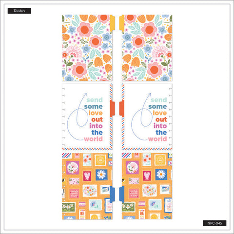 Image of Internal view of divider tabs on the Mail Call Classic Notebook by Happy Planner