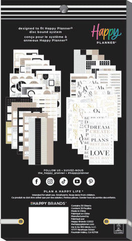 Image of The Happy Planner Modern Months Mini 30 Sheet Sticker Value Pack