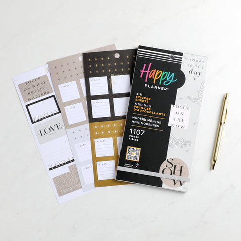 Image of The Happy Planner Modern Months Mini 30 Sheet Sticker Value Pack