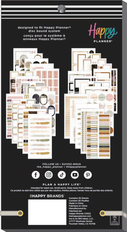 Image of The Happy Planner Moody Florals Classic 30 Sheet Sticker Value Pack
