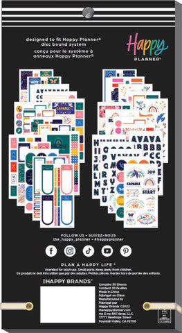 Image of The Happy Planner Nordic Brights Classic 30 Sheet Sticker Value Pack