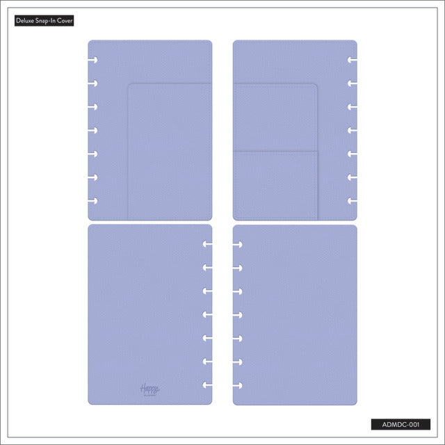 The Happy Planner Periwinkle Mini Deluxe Snap In Cover
