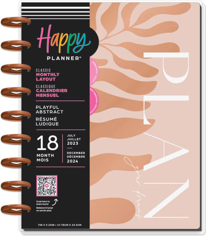 Image of The Happy Planner Playful Abstract Classic 18 Month Planner