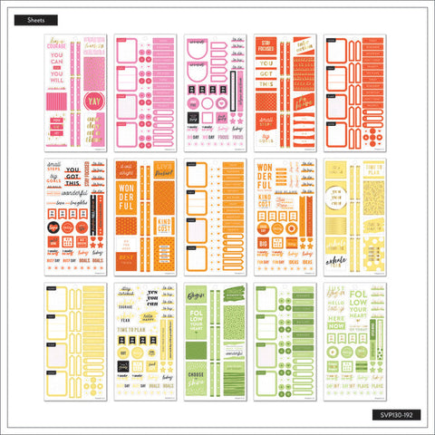 Image of The Happy Planner Rainbow Classic 30 Sheet Sticker Value Pack