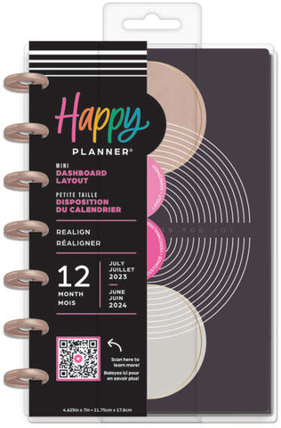 Image of Front cover of the Realign Mini 12 month planner by Happy Planner