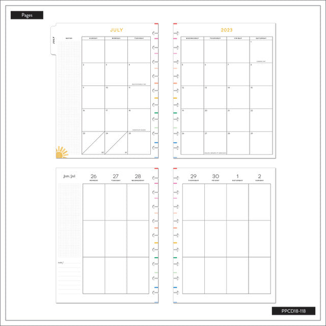 The Happy Planner Seasonal Whimsy Classic 18 Month Planner