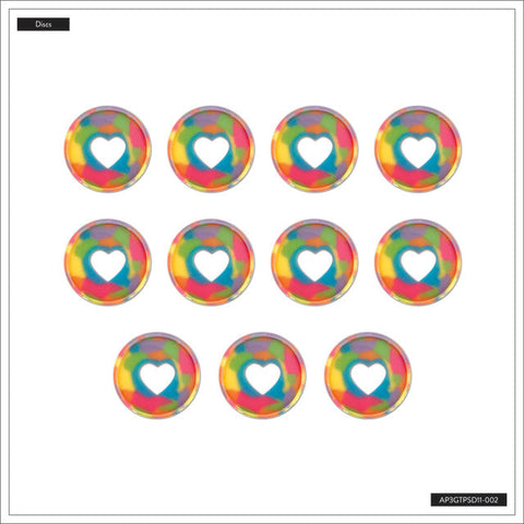 Image of The Happy Planner Sherbet Glossy Tortoise Expander Plastic Shell Disc