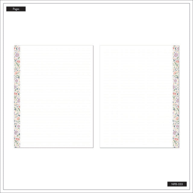 Page view of the Subtle Sophisticated big notebook from Happy Plannner