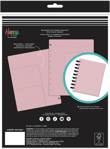 Image of The Happy Planner Blush Classic Deluxe Snap In Cover