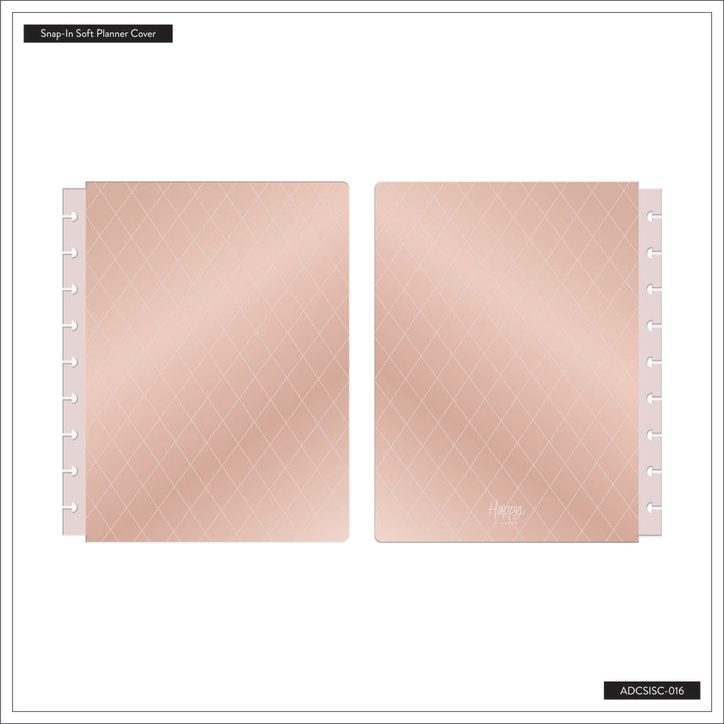 The Happy Planner Crushed Rose Classic Snap In Soft Covers
