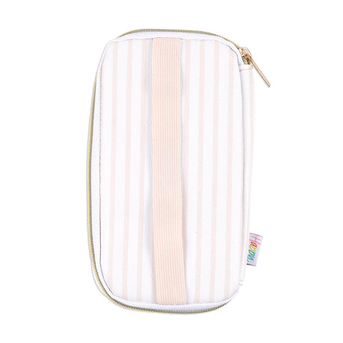 Image of The Happy Planner Peachy Stripes Accessory Zip Pouch