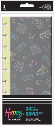 Image of The Happy Planner Bright Budget Envelope 3 Pack