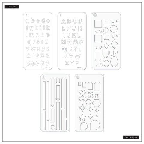 Image of The Happy Planner Essentials Stencil Fan Book