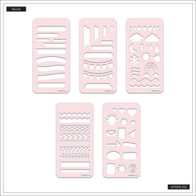 The Happy Planner Shapes Stencil Fan Book