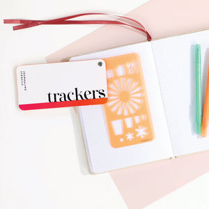 The Happy Planner Trackers Stencil Fan Book