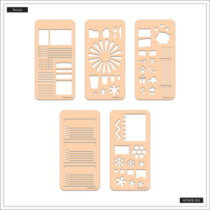 The Happy Planner Trackers Stencil Fan Book