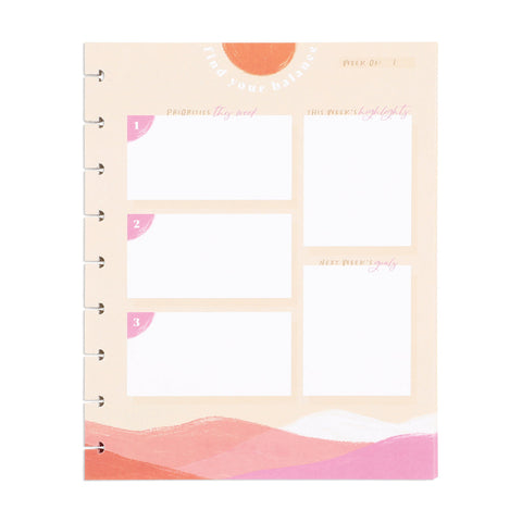 Image of The Happy Planner Organic Wellness Classic Fill Paper