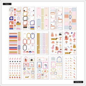 The Happy Planner Cozy Critters Classic 30 Sheet Sticker Value Pack
