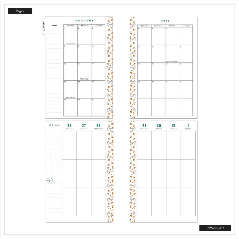 The Happy Planner Jewel Tone Jungle Mini 12 Month Planner
