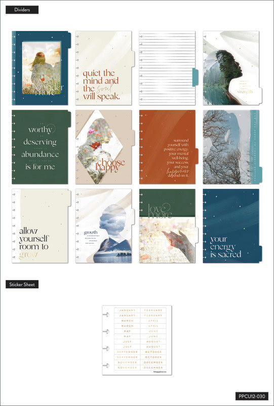 The Happy Planner Let Your Heart Wander Classic 12 Month Wellness Planner