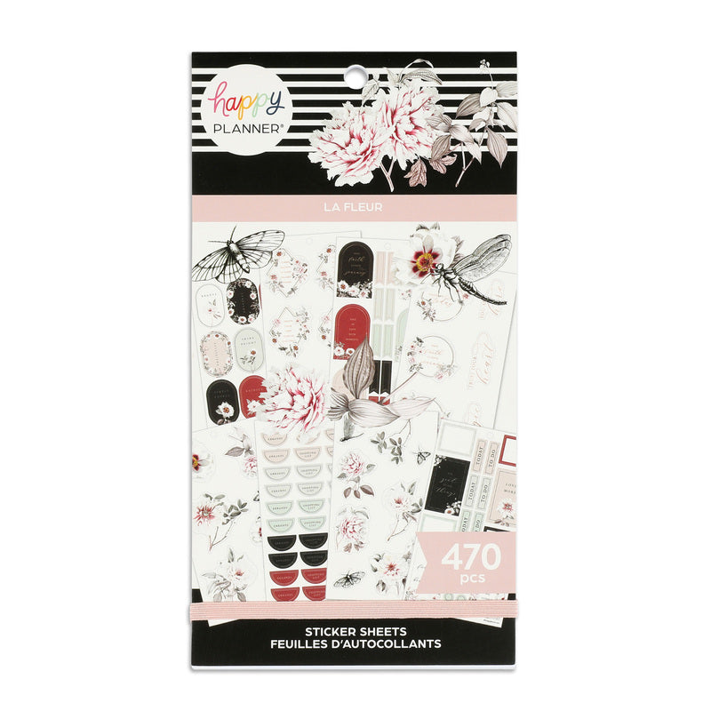 The Happy Planner La Fleur Classic 30 Sheet Sticker Value Pack