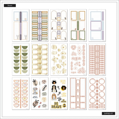 Image of The Happy Planner Painted Blossoms Classic 30 Sheet Value Pack