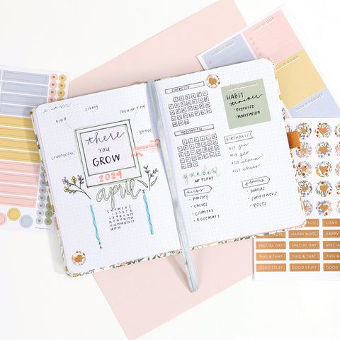 Image of The Happy Planner Wildflower Ditsy Dot Grid Journal