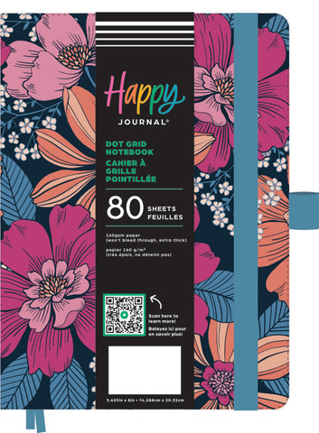 Image of The Happy Planner Retro Blooms Dot Grid Journal