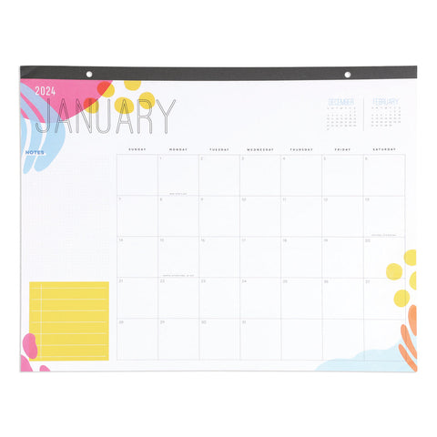 Image of The Happy Planner Joyful Expression 12 Month Desk Calendar