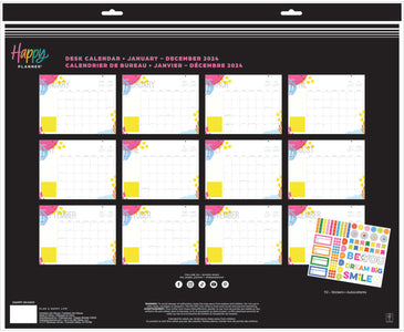 The Happy Planner Joyful Expression 12 Month Desk Calendar