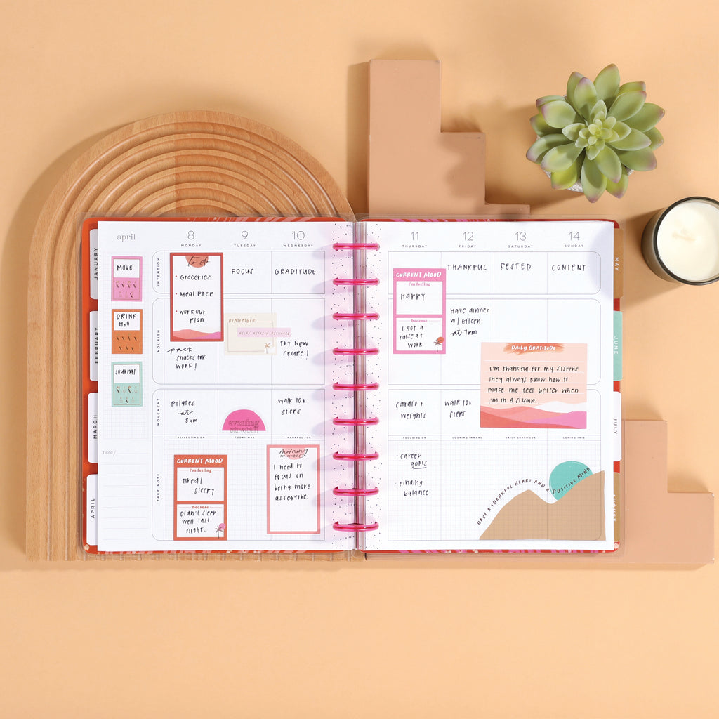 The Happy Planner Organic Wellness Classic 12 Month Planner