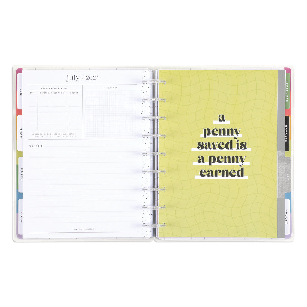 The Happy Planner Bright Budget Classic 12 Month Planner