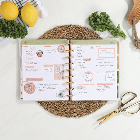 Image of The Happy Planner Modern Farmhouse Classic 12 Month Deluxe Planner