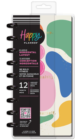 Image of The Happy Planner Be Bold Fitness Skinny Classic 12 Month Planner