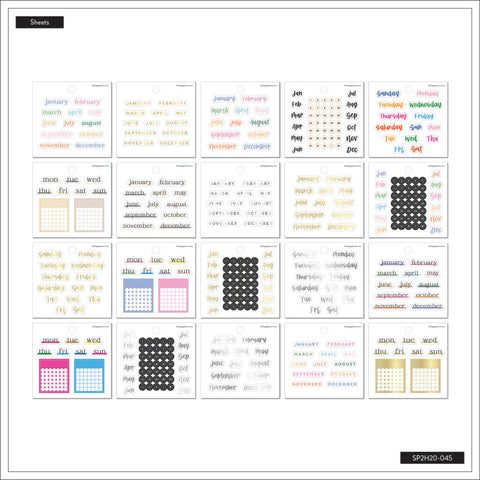 Image of The Happy Planner Journaling Monthly Essentials Tiny Sticker Pad