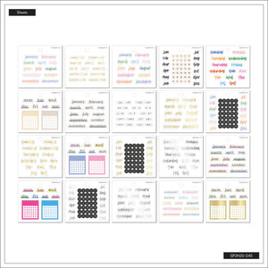 The Happy Planner Journaling Monthly Essentials Tiny Sticker Pad