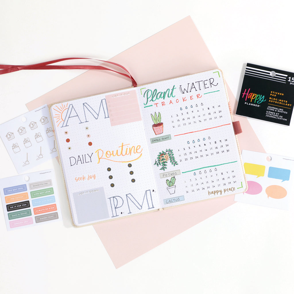 The Happy Planner Journaling Icons & Quotes Tiny Sticker Pad