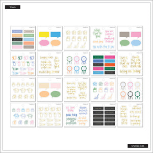 The Happy Planner Journaling Icons & Quotes Tiny Sticker Pad