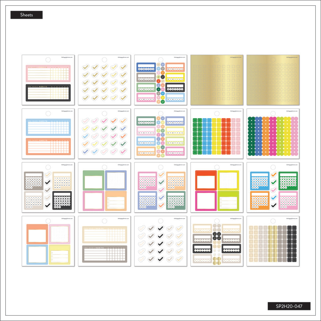 The Happy Planner Journaling Trackers Tiny Sticker Pad