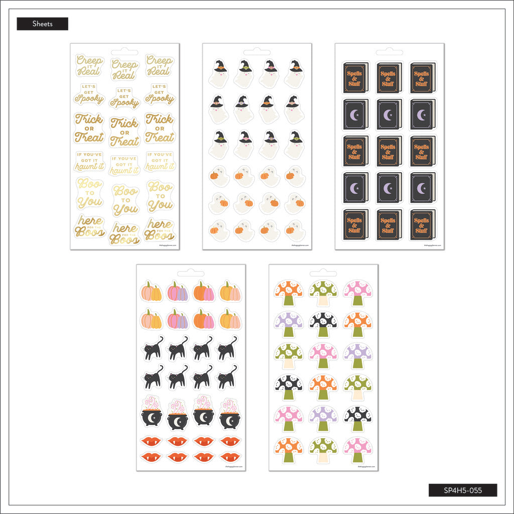 The Happy Planner Halloween 5 Sheet Sticker Sheet