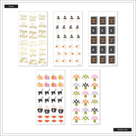 The Happy Planner Halloween 5 Sheet Sticker Sheet