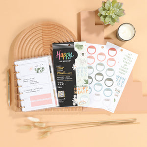 The Happy Planner Apricot & Sage 30 Sheet Sticker Value Pack