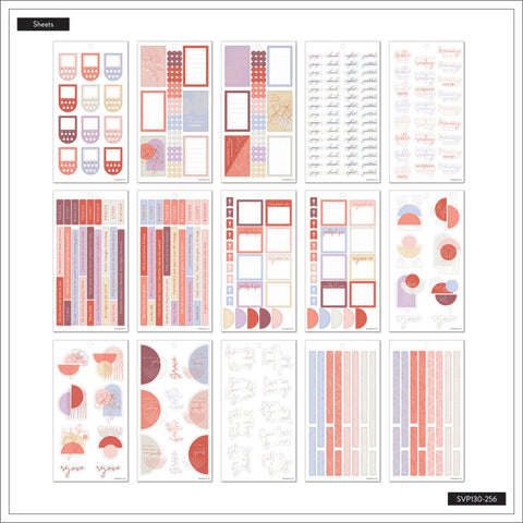 Image of The Happy Planner Peony & Sky Faith 30 Sheet Sticker Value Pack