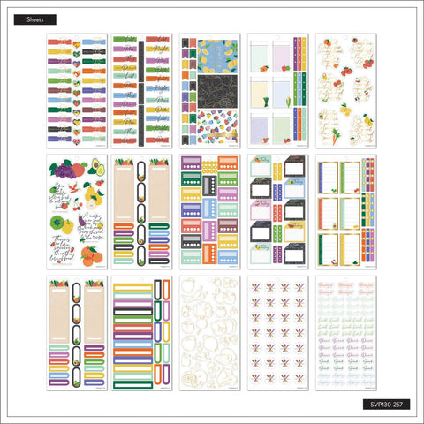 Image of The Happy Planner Cooking 101 30 Sheet Sticker Value Pack