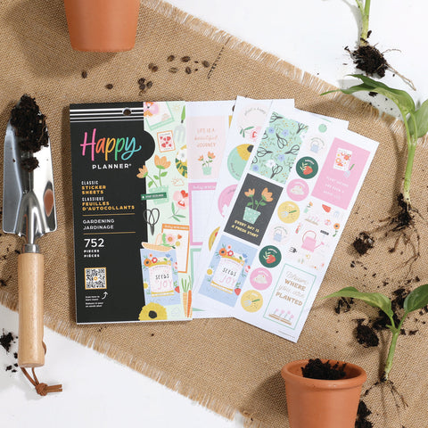 Image of The Happy Planner Gardening 30 Sheet Sticker Value Pack
