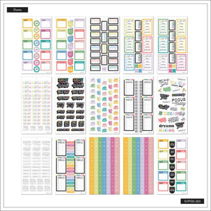 The Happy Planner Bright Budget 30 Sheet Sticker Value Pack