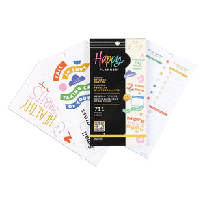 The Happy Planner Be Bold Fitness 30 Sheet Sticker Value Pack